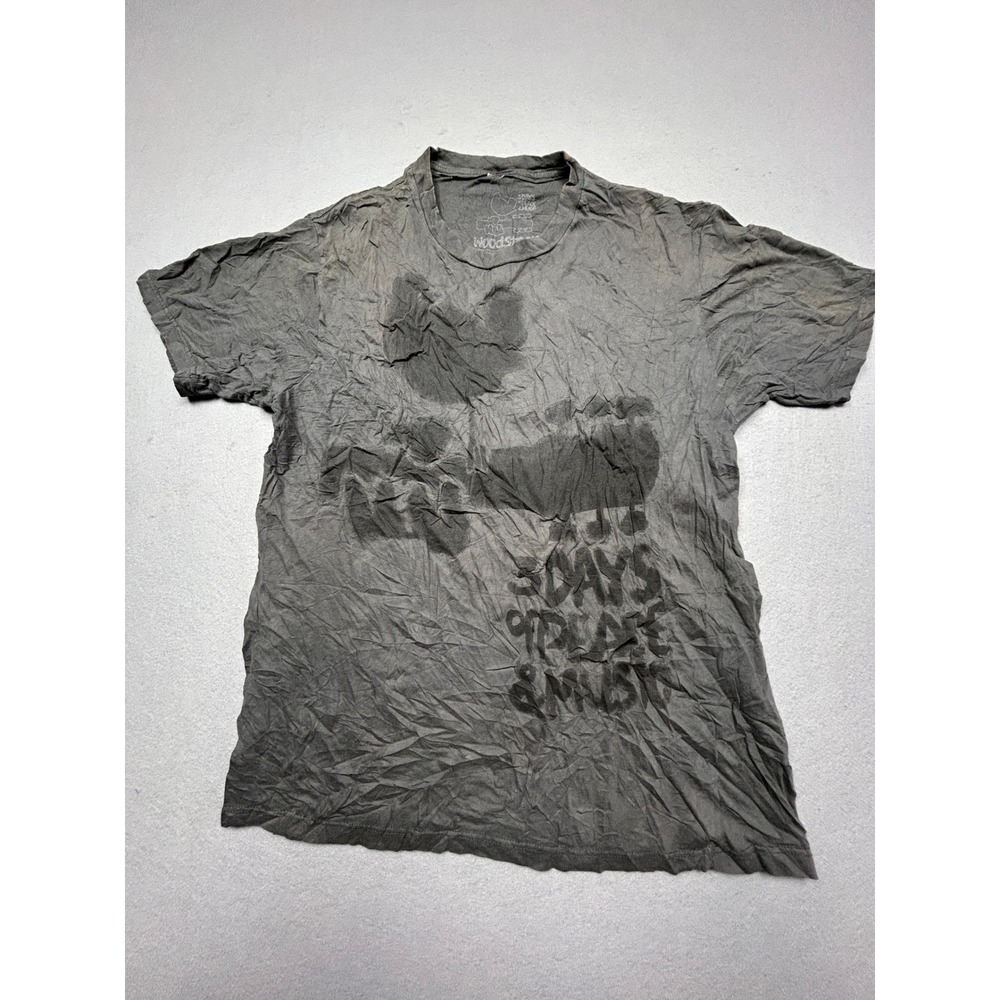 Woodstock T Shirt 100% Cotton Gray Large Mens